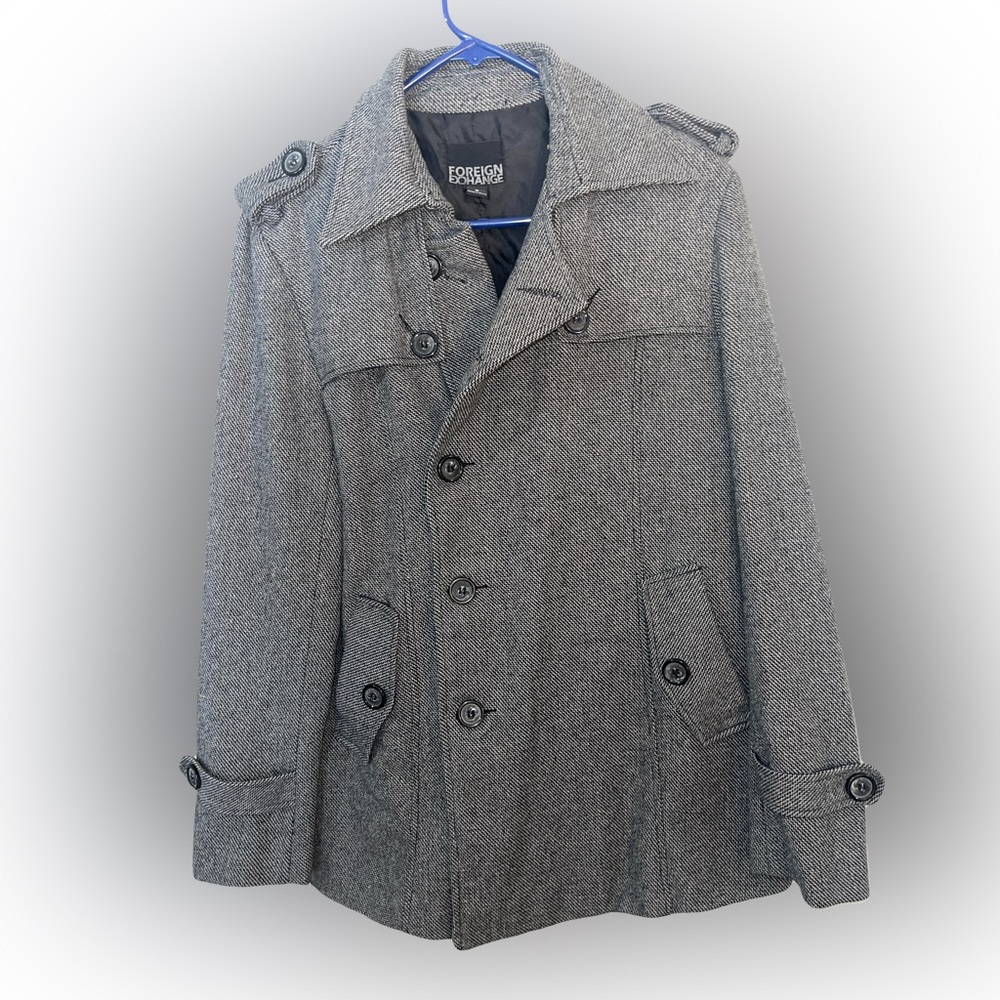 Like New Foreign Exchange Peacoat Gray Slimfit